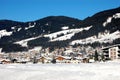 Ski Village in Austrian Alps Royalty Free Stock Photo