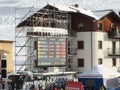 Ski world cup in Bormio - billboard Royalty Free Stock Photo