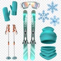 Ski Winter Icon Set