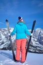 Ski, winter, snow, skiers, sun and fun Royalty Free Stock Photo