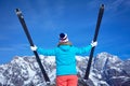Ski, winter, snow, skiers, sun and fun Royalty Free Stock Photo