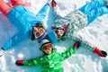 Ski, winter, snow, skiers Royalty Free Stock Photo