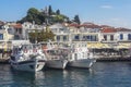 Skiathos city village view