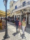 Skiathos city village view