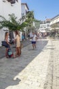 Skiathos city village view