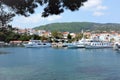 Old Port from the Mpourtzi, Skiathos town, Skiathos, Greece Royalty Free Stock Photo