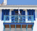 Skiathos Greek Island House Facade Royalty Free Stock Photo