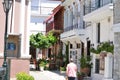 Skiathos Greek Island Street View Royalty Free Stock Photo