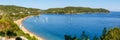 Skiathos island beach Greece panoramic view landscape Mediterranean Sea travel