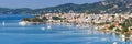 Skiathos island Greece port harbor panoramic view landscape Mediterranean Sea Aegean travel