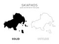Skiathos map.