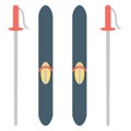 Skiboarding Color Vector icon Easily modify or edit