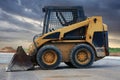 Skid loader, or skid-steer loader Royalty Free Stock Photo