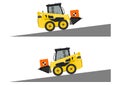 Skid steer loader safety Royalty Free Stock Photo