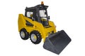 Skid steer loader, side view Royalty Free Stock Photo