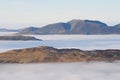 Skiddaw Fells from Helvellyn Royalty Free Stock Photo