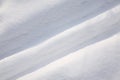 Skied prints on snow