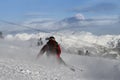 Skier carving