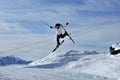 Skier conducting Royalty Free Stock Photo