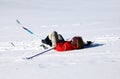 Skier fall