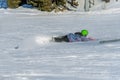 Skier fell during the descent