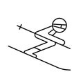 Skier icon symbol