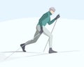 Skier illustration