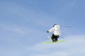 Skier jumping midair