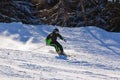 Skier at mountains ski resort Bad Gastein - Austria Royalty Free Stock Photo