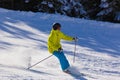 Skier at mountains ski resort Bad Gastein - Austria