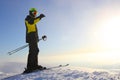 Skier on ski slope