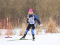 Skier at the track.