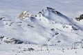 Skiers in Kitzsteinhorn ski resort, Austrian Alps