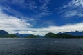 Skies of the Pacific Ocean off BC Coast, Canada