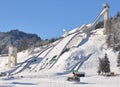 Skiflying facilities Royalty Free Stock Photo