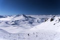 Skiing in alps