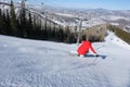 Skiing in Aspen, Colorado Royalty Free Stock Photo