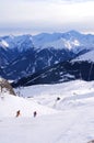 Skiing in Bad Gastein, Austria Royalty Free Stock Photo