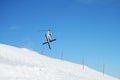 Skiing on the dolomites, Val di Fiemme, Italy Royalty Free Stock Photo