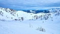 Skiing on Feuerkogel mount, Ebensee, Austria