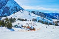 Skiing in Gosau, Austria