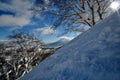 Skiing in Hokkaido, Japan Royalty Free Stock Photo