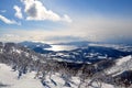 Skiing in Hokkaido, Japan Royalty Free Stock Photo