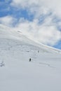 Skiing Mt. Biei Fuji Hokkaido Japan Blue Sky Royalty Free Stock Photo