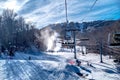 Skiing at the north carolina skiing resort in february