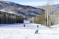Skiing Packed Pow at Beaver Creek, Vail Resorts, Avon, Colorado Royalty Free Stock Photo