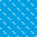 Skiing pattern vector seamless blue