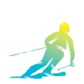 Skiing player design