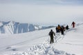 Skiing resort Gudauri in Georgia, Caucasus Montains Royalty Free Stock Photo