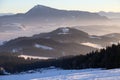 Skiing resort Kubinska Hola, Slovakia. Top view